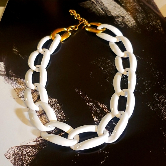 Jewelry White Chain Metal Necklace Vintage Poshmark